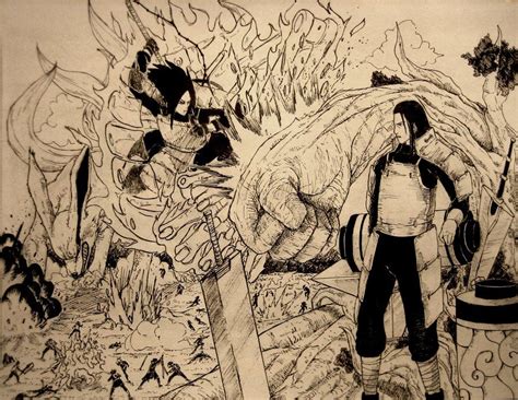 drawing of madara vs hashirama | Madara uchiha, Uchiha, Naruto art