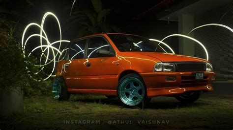 Modified Maruti-Suzuki Zen In Stunning Orange Colour. - ModifiedX