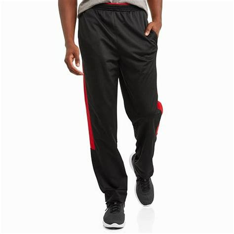 Athletic Works Pants - Mens Pants RedBlack Sport Stretch Knit Pique XL ...