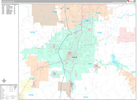 Fayetteville Ar Zip Code Map | Campus Map