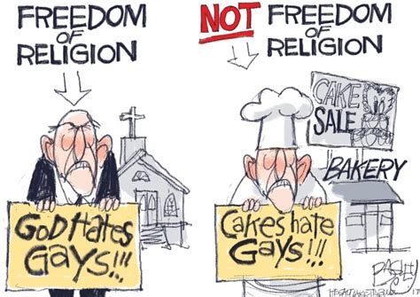 Bagley Cartoon: Half-Baked Religious Freedom - The Salt Lake Tribune