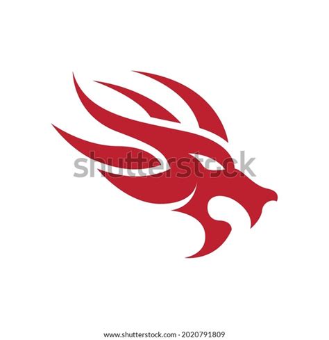 Red Dragon Head Logo Vector Stock Vector (Royalty Free) 2020791809 | Shutterstock