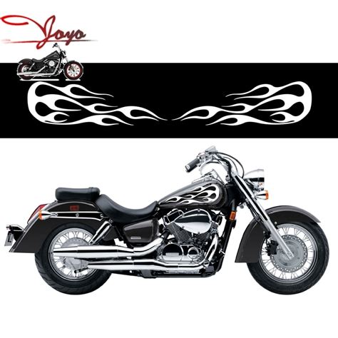 Motorcycle Flame Gas Tank Decals Stickers For Honda Shadow VT750 Universal-in Decals & Stickers ...