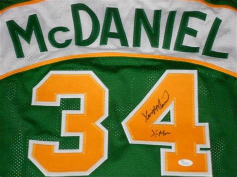 Xavier McDaniel autographed Jersey (Seattle Supersonics)