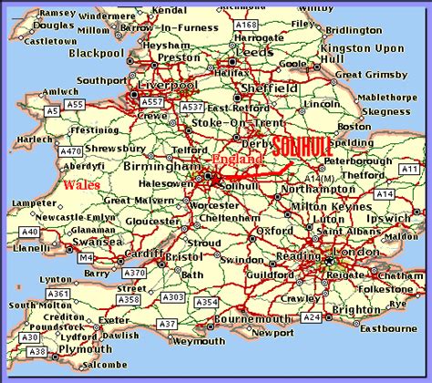 Solihull Map - United Kingdom