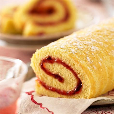 Jam Filled Swiss Roll Recipe | BakingMad.com | Swiss roll, Dessert recipes, Desserts