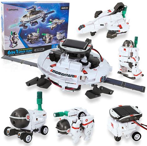 Buy Tomons STEM Toys 6-in-1 Solar Robot Kit Learning Science Building Toys Educational Science ...