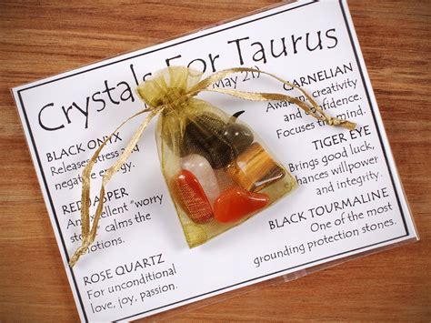 Taurus Birthstones Crystal Set Taurus Crystal Set Black - Etsy