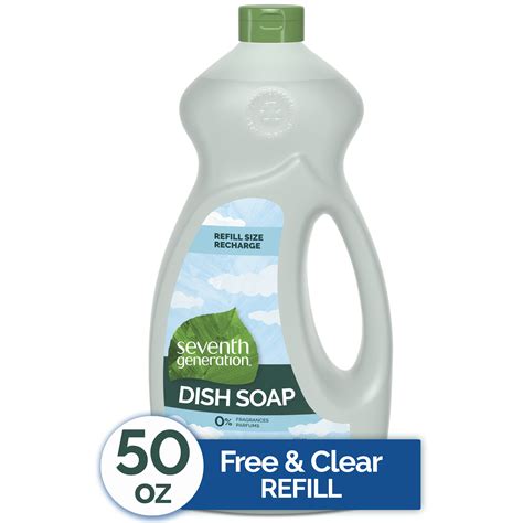 Seventh Generation Dish Liquid Soap Free & Clear 50 oz - Walmart.com