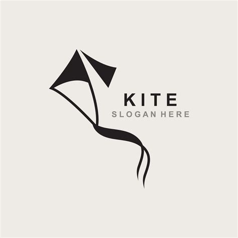 Kite Logo Design. paper kite handrawn style and creative. minimalist, and luxury logo vector ...