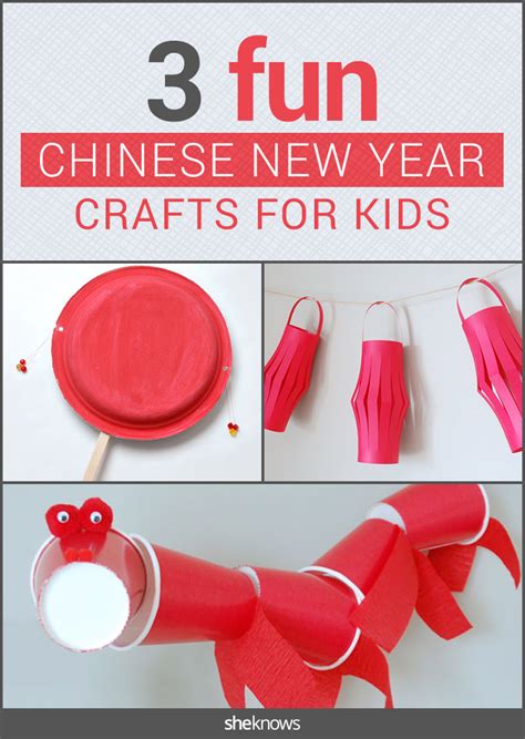 Simple Chinese New Year Crafts For Kids - Rectangle Circle