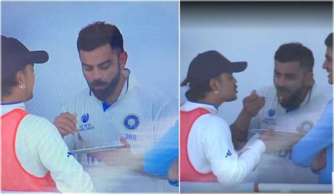 WTC 2023 Final: Virat Kohli having food in dressing room after getting ...