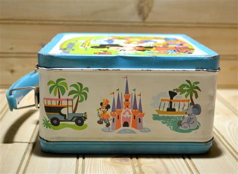 Vintage Walt Disney World Metal Lunch Box Aladdin 1970s Mickey Mouse Collectible - Etsy