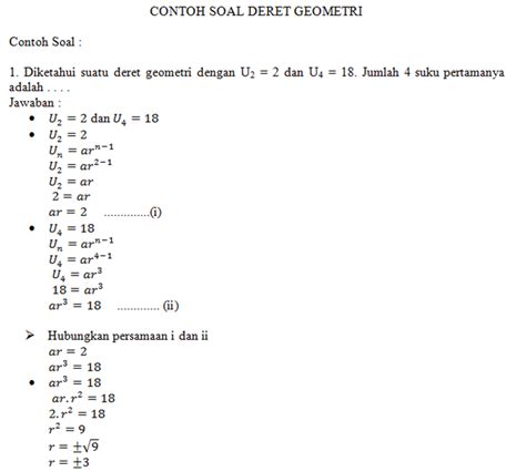 Contoh Soal DERET GEOMETRI - Anak Muda