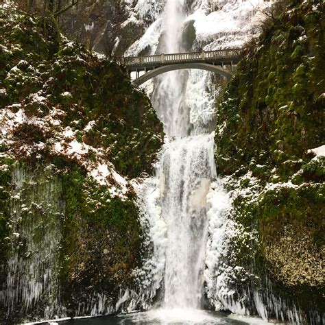 Winter At Multnomah Falls Lodge | Mt. Hood and the Columbia River Gorge