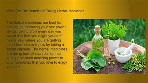 What are the benefits of taking herbal medicines by ...