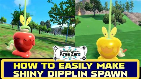 HOW TO EASILY MAKE SHINY DIPPLIN SPAWN IN POKEMON TEAL MASK DLC | Easy ...