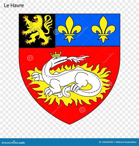 Emblem of Le Havre stock illustration. Illustration of icon - 130369493