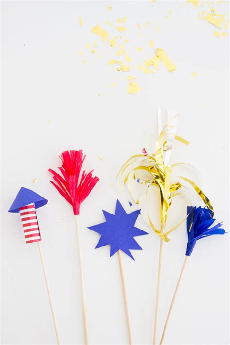 DIY Firework Drink Stirrers