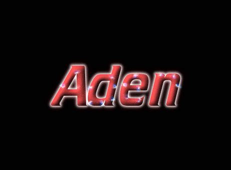 Aden Logo | Free Name Design Tool from Flaming Text