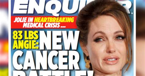 Angelina Jolie In New Cancer Hell! | National Enquirer