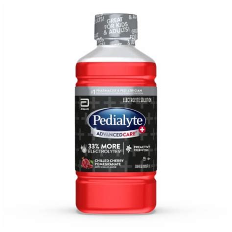 Pedialyte® Advanced Care® Plus Chilled Cherry Pomegranate Electrolyte Solution Drink, 33.8 fl oz ...