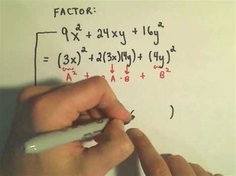 Factor Perfect Square Trinomial - Examples & Practice - Expii