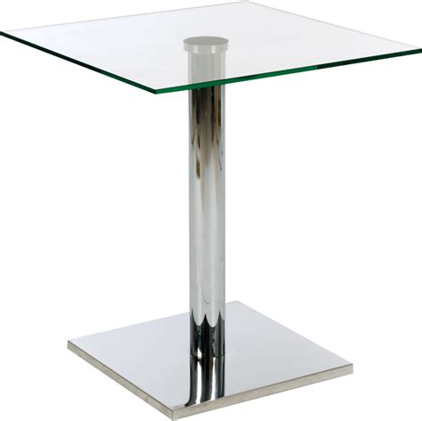 Rome Square Bistro Table Glass Top - Bistro Tables - Dzine Furnishing Solutions Ltd