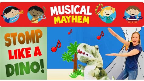 Dinosaur Stomp Song | Stomp Like a Dino Action Song 🦖 | Musical Mayhem ...