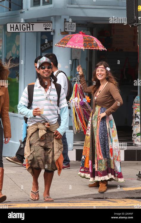 San Francisco,USA: hippie at Haight Ashbury Stock Photo - Alamy