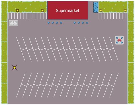 Site Plan — Supermarket Parking | Site plan design, Layout template ...