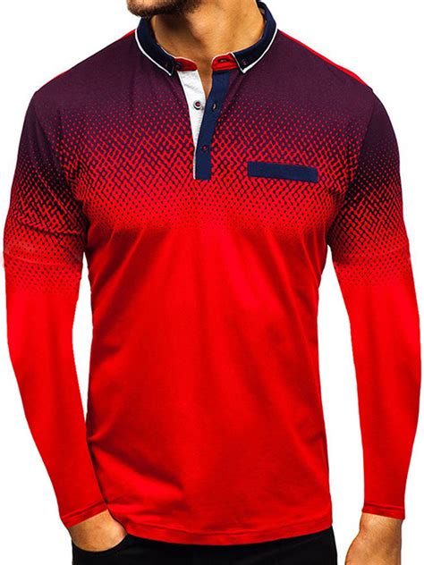 Men's Polo Shirt Golf Sports Long Sleeve T Shirt Jersey Casual Long Sleeve Tops - Walmart.com