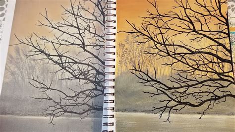 Acrylic Painting Tree Branches - Touch Paint