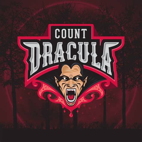 Vampire, Dracula Logo design. Digital art, Adobe illustrator vector ...