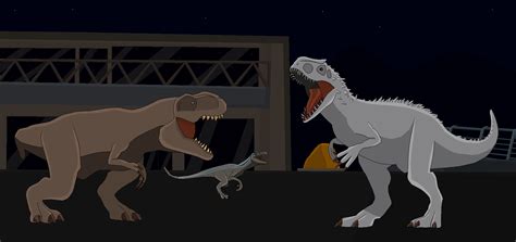 Tyrannosaurus Rex vs Indominus Rex by Patkall on DeviantArt