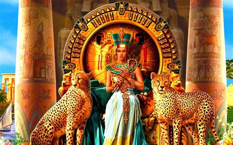 Ancient Egyptian Queen Cleopatra Paintings