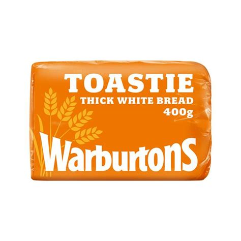 Warburtons Toastie Thick Sliced White Bread 400g - £0.99 - Compare Prices