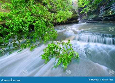 Matthiessen State Park Waterfall Illinois Stock Photo - Image of ...