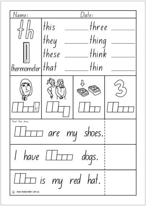 Activity Sheet- Digraph th - Studyladder Interactive Learning Games