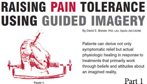 Raising Pain Tolerance Using Guided Imagery (Part 1) - BMED Report