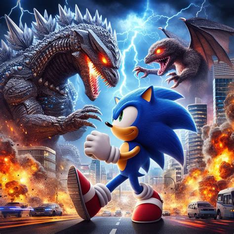 Sonic the HedgeHog X Godzilla Crossover by Coenisawesome on DeviantArt