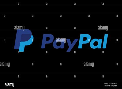 PayPal, black background, logo, brand name Stock Photo - Alamy