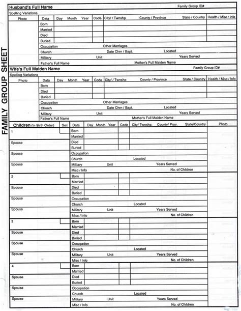 Spreadsheet For Family Tree intended for Genealogy Spreadsheet Template Family Tree Template ...