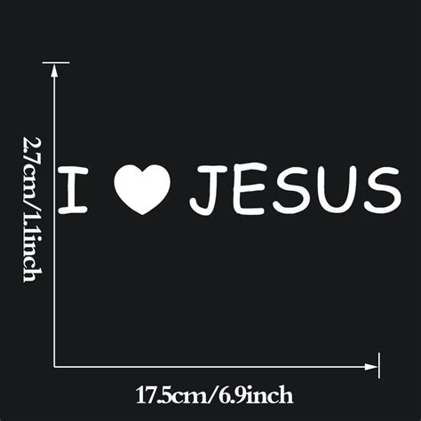 I Love Jesus Stickers Church God Christian Religious Faith Removable-in Stickers from Toys ...