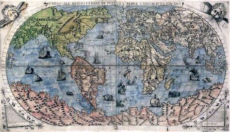 Old Map of the World from the 1500's. | Antique world map, World map poster, Ancient maps