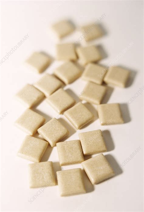 Nicotine gum - Stock Image - M370/0880 - Science Photo Library