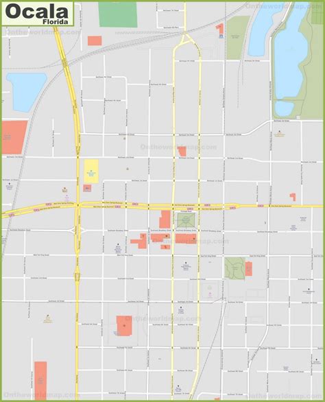 Ocala Downtown Map - Ontheworldmap.com