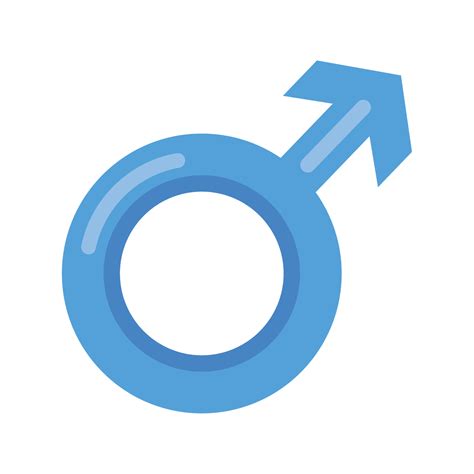 blue male gender symbol 11092349 Vector Art at Vecteezy