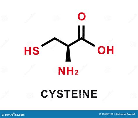 Cysteine Chemical Formula. Cysteine Chemical Molecular Structure ...