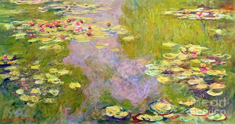 Water Lilies, Claude Monet, 1919, Metropolitan Museum Of Art, Ma Photograph by Peter Barritt